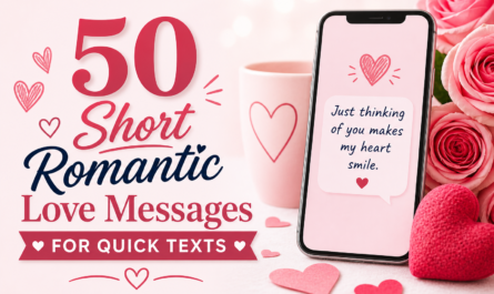 50 Short Romantic Love Messages for Quick Texts