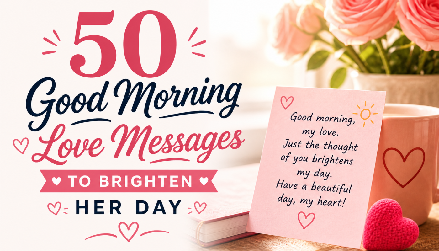 50 Good Morning Love Messages to Brighten Her Day