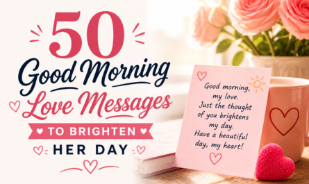 50 Good Morning Love Messages to Brighten Her Day