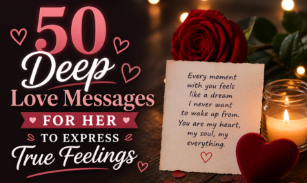 50 Deep Love Messages for Her to Express True Feelings