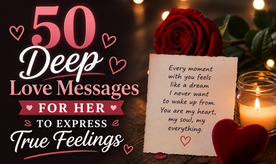 50 Deep Love Messages for Her to Express True Feelings