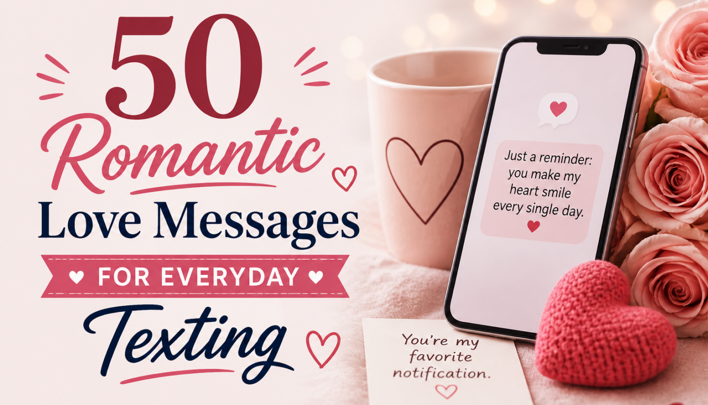 50 Romantic Love Messages for Everyday Texting