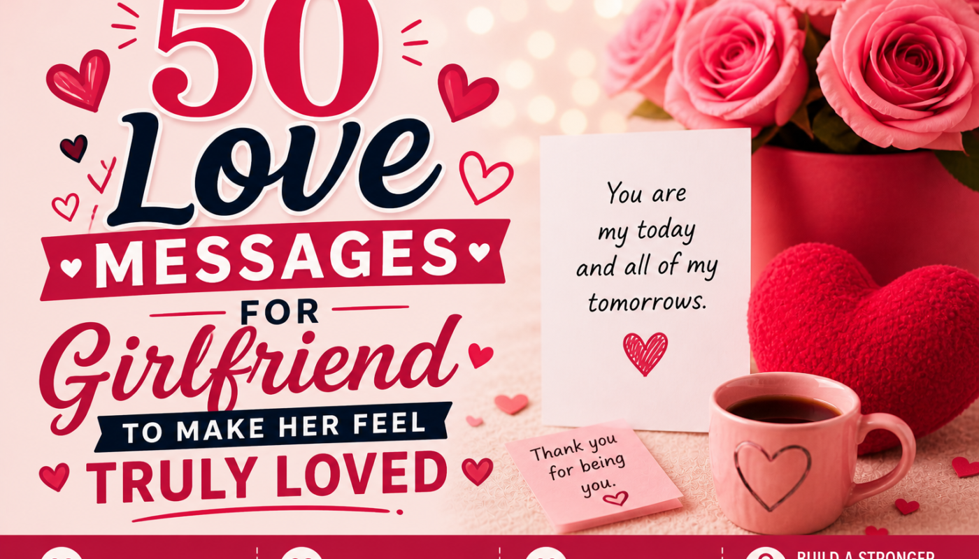 50 Love Messages for Girlfriend to Make Her Feel Truly Loved