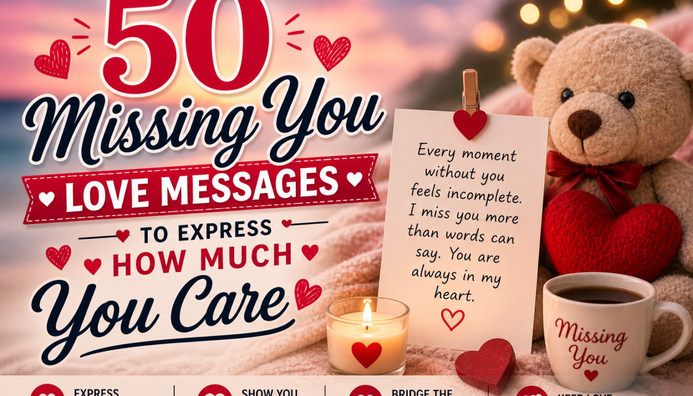 50 Missing You Love Messages to Express How Much You Care