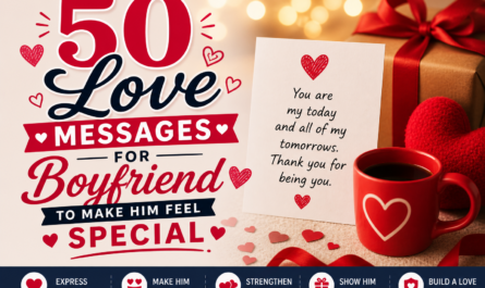 50 Love Messages for Boyfriend to Make Him Feel Special