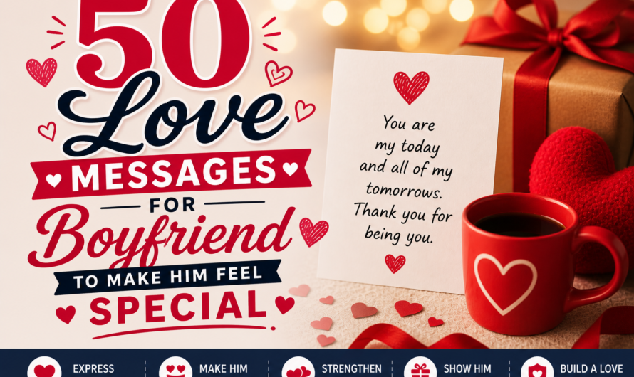 50 Love Messages for Boyfriend to Make Him Feel Special