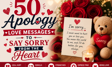 50 Apology Love Messages to Say Sorry from the Heart