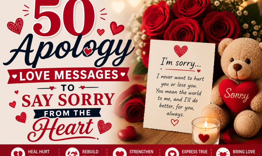 50 Apology Love Messages to Say Sorry from the Heart