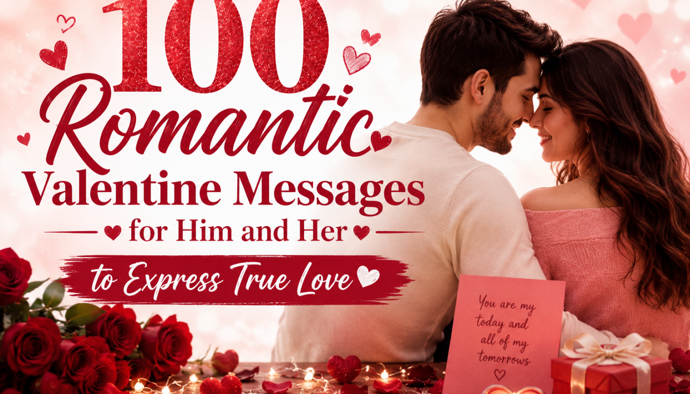 100 Romantic Valentine Messages for Him and Her to Express True Love