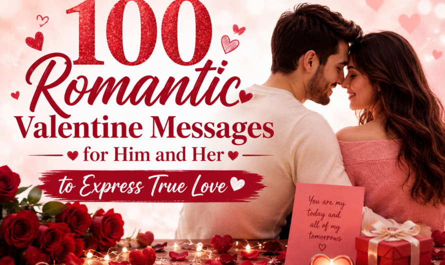 100 Romantic Valentine Messages for Him and Her to Express True Love