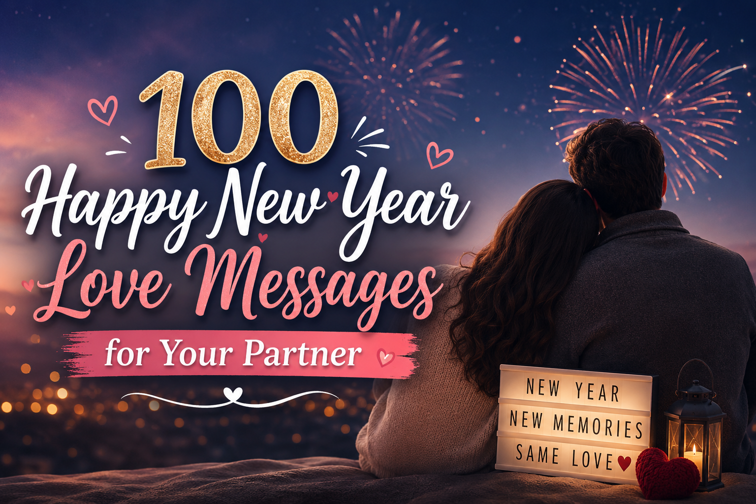 100 Happy New Year Love Messages for Your Partner