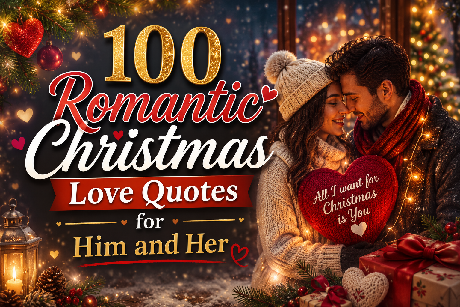 100 Romantic Christmas Love Quotes for Him and Her