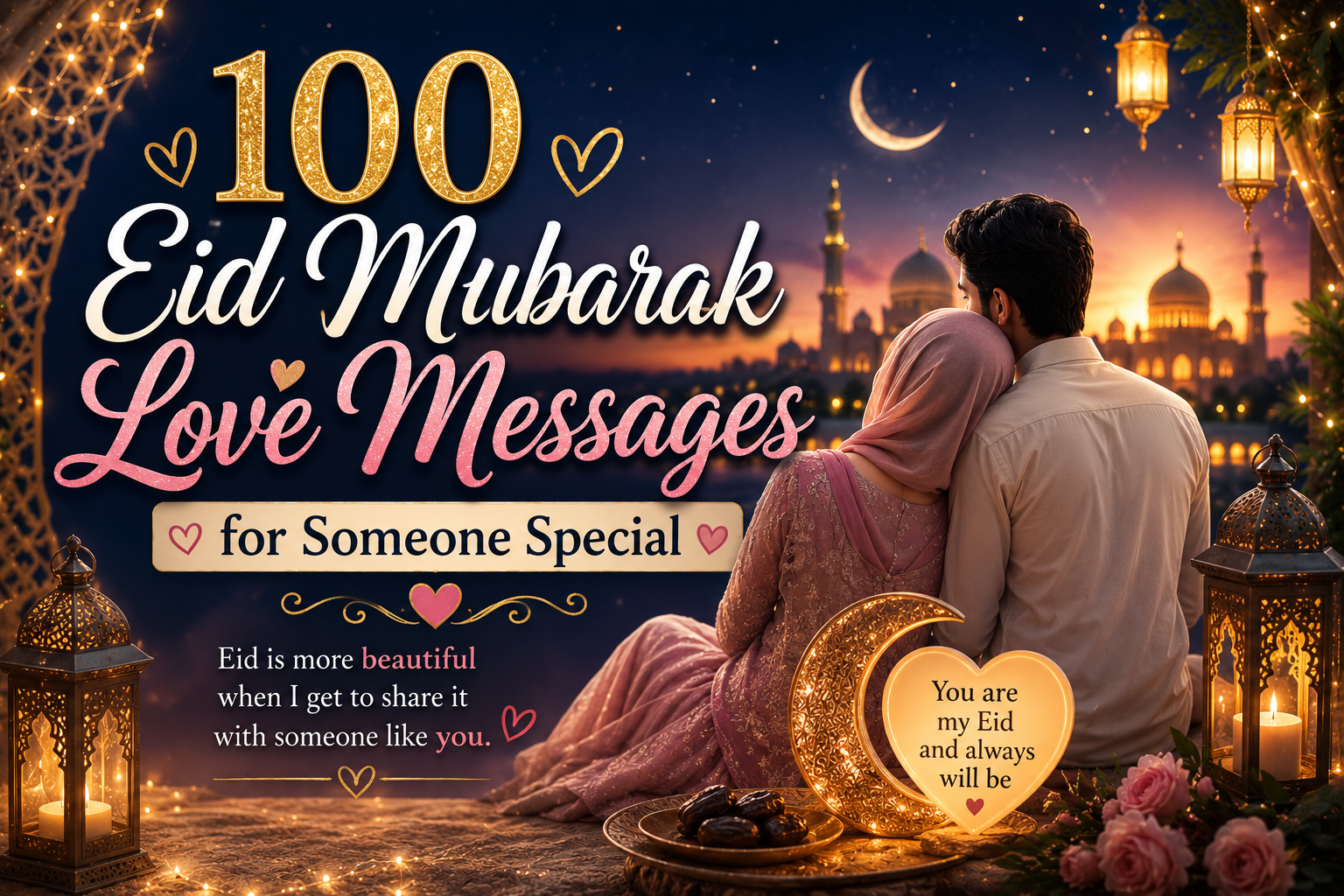 100 Eid Mubarak Love Messages for Someone Special
