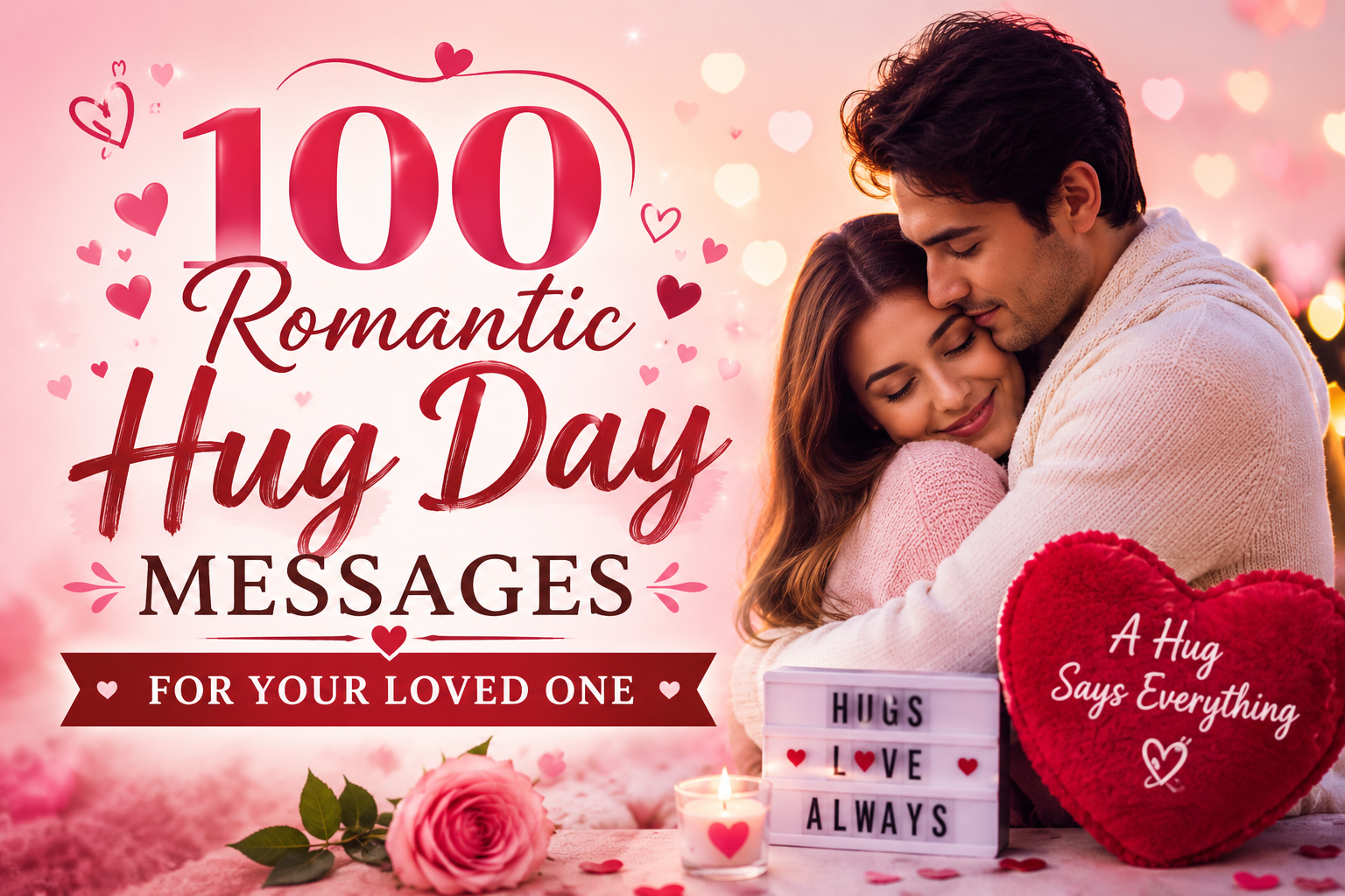 100 Romantic Hug Day Messages for Your Loved One