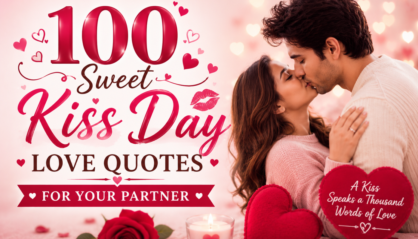 100 Sweet Kiss Day Love Quotes for Your Partner