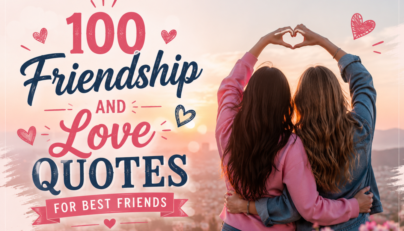 100 Friendship and Love Quotes for Best Friends