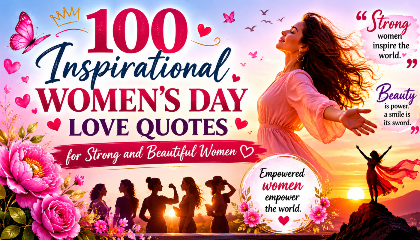 100 Inspirational Women’s Day Love Quotes for Strong and Beautiful Women