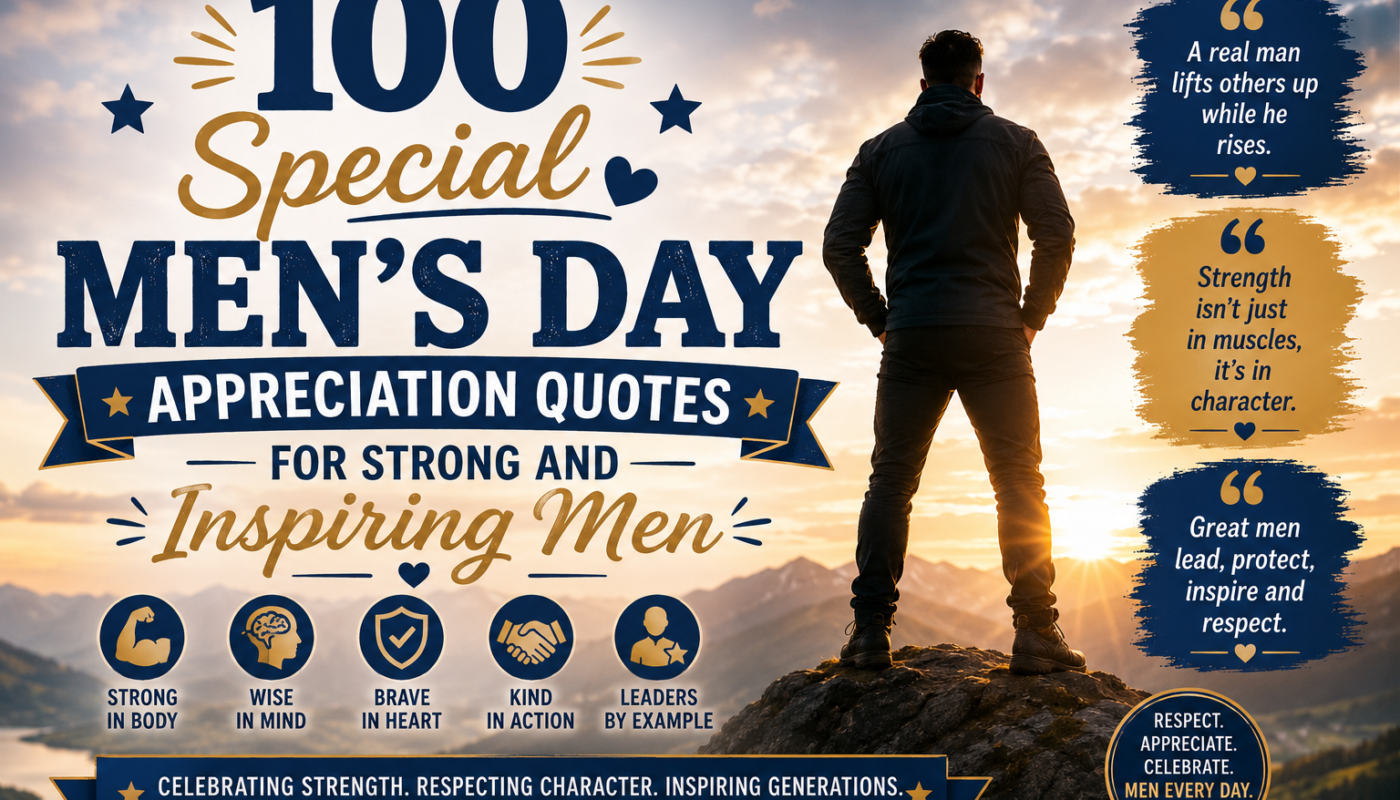 100 Special Men’s Day Appreciation Quotes for Strong and Inspiring Men