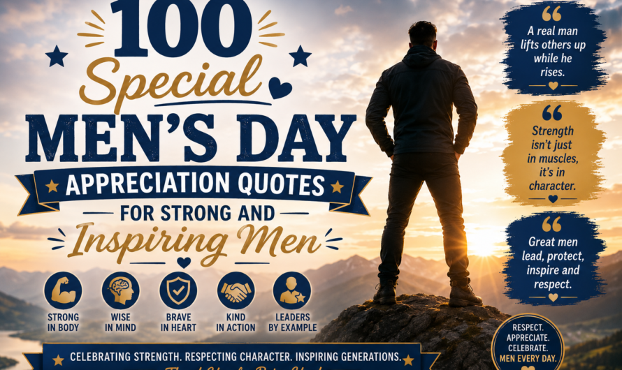 100 Special Men’s Day Appreciation Quotes for Strong and Inspiring Men