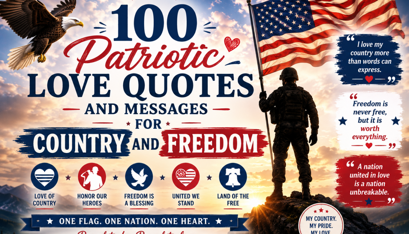 100 Patriotic Love Quotes and Messages for Country and Freedom