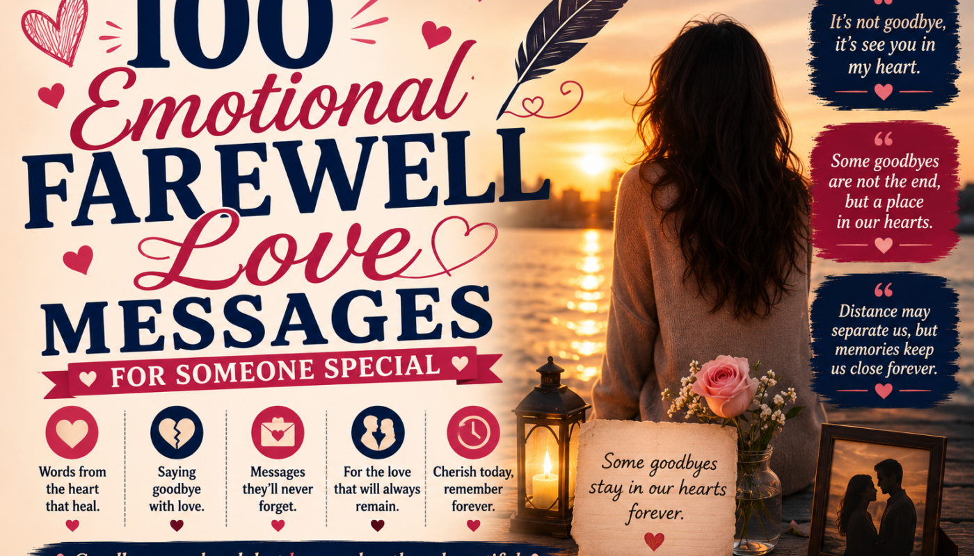 100 Emotional Farewell Love Messages for Someone Special
