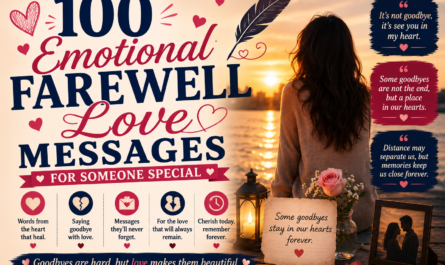 100 Emotional Farewell Love Messages for Someone Special