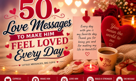 50 Love Messages to Make Him Feel Loved Every Day
