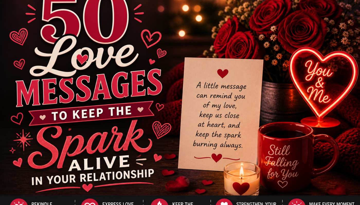 50 Love Messages to Keep the Spark Alive in Your Relationship