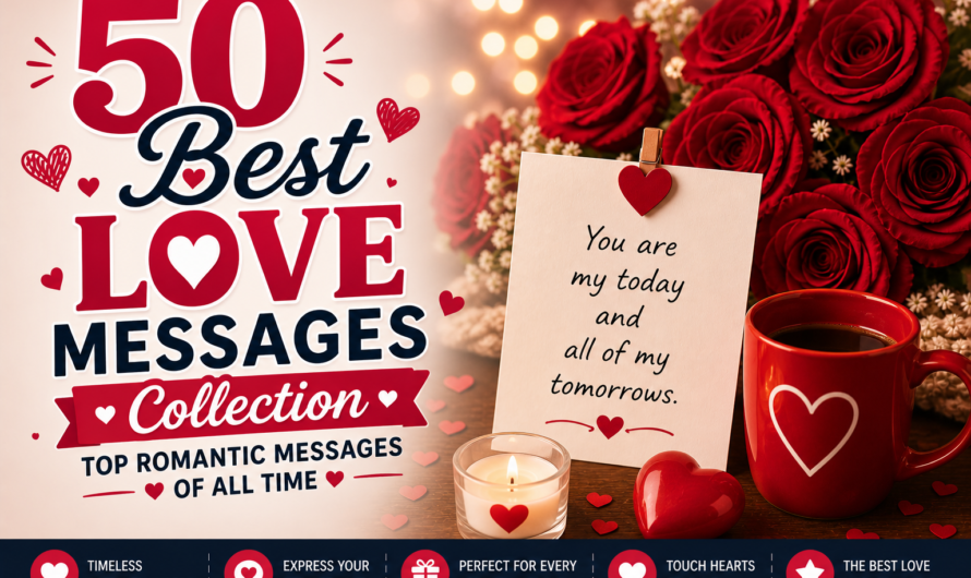 50 Best Love Messages Collection (Top Romantic Messages of All Time)