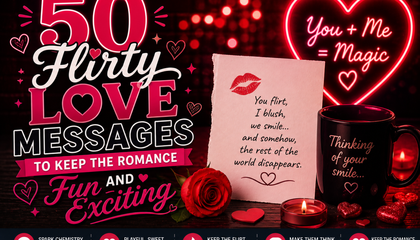 50 Flirty Love Messages to Keep the Romance Fun and Exciting