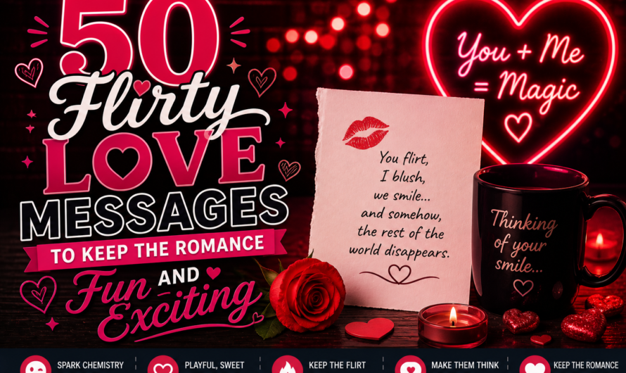 50 Flirty Love Messages to Keep the Romance Fun and Exciting