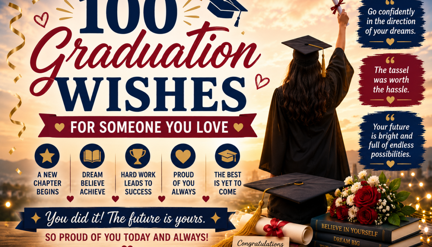 100 Graduation Wishes for Someone You Love