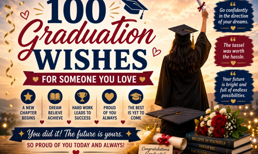 100 Graduation Wishes for Someone You Love