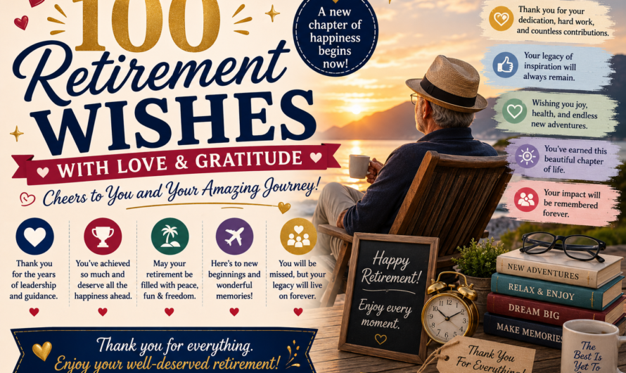100 Retirement Wishes with Love and Gratitude