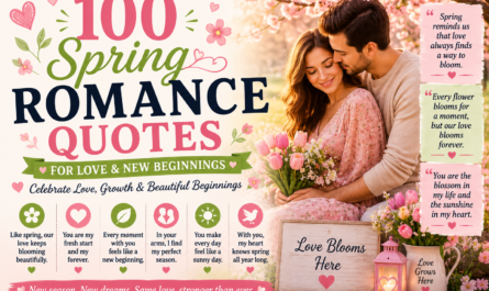 100 Spring Romance Quotes for Love and New Beginnings