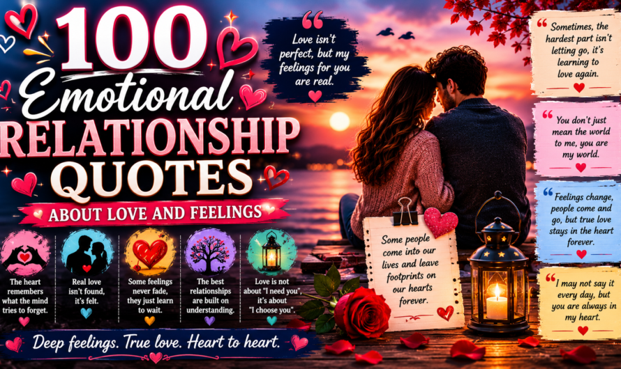 100 Emotional Relationship Quotes About Love and Feelings
