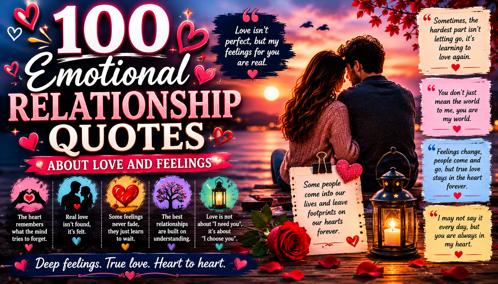 100 Emotional Relationship Quotes About Love and Feelings