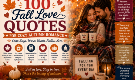 100 Fall Love Quotes for Cozy Autumn Romance