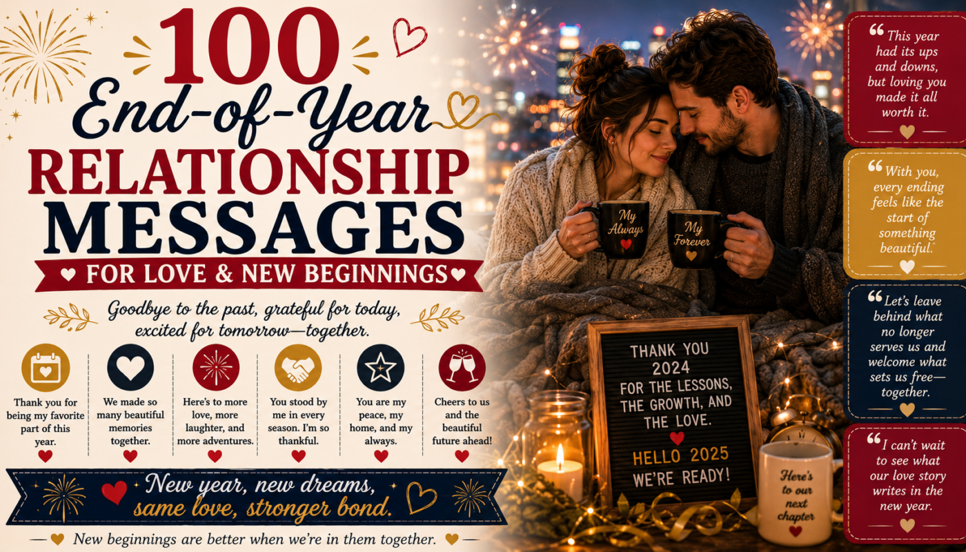 100 End-of-Year Relationship Messages for Love and New Beginnings