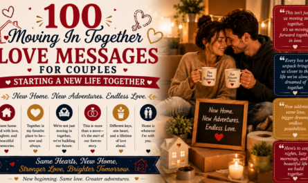 100 Moving In Together Love Messages for Couples Starting a New Life