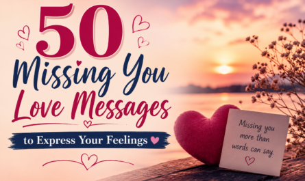 50 Missing You Love Messages to Express Your Feelings