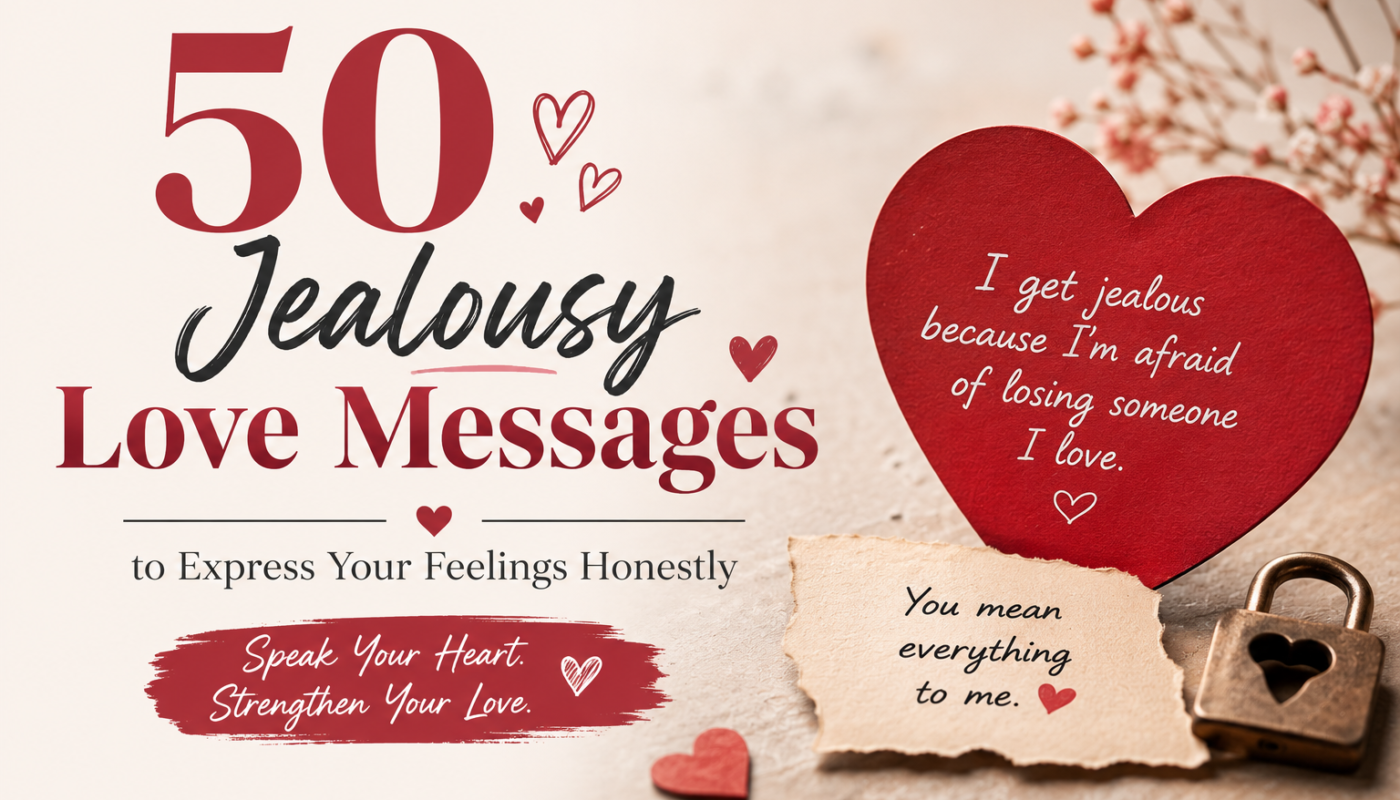 50 Jealousy Love Messages to Express Your Feelings Honestly