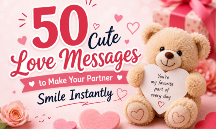 50 Cute Love Messages to Make Your Partner Smile Instantly