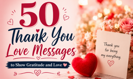 50 Thank You Love Messages to Show Gratitude and Love