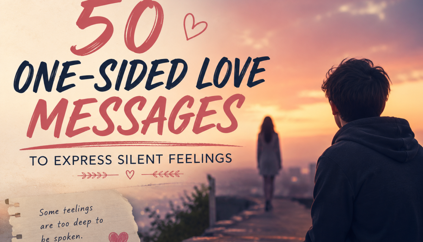 50 One-Sided Love Messages to Express Silent Feelings