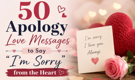 50 Apology Love Messages to Say “I’m Sorry” from the Heart