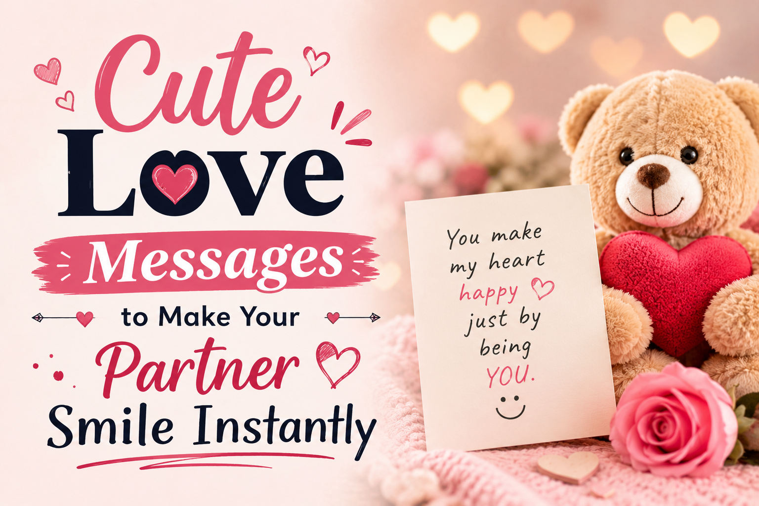 Cute Love Messages to Make Your Partner Smile Instantly
