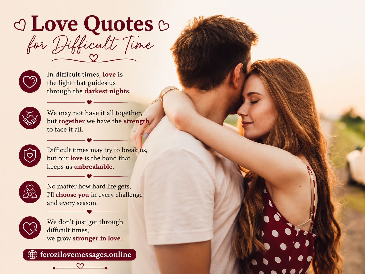 Love Quotes for Difficult Times to Stay Strong Together