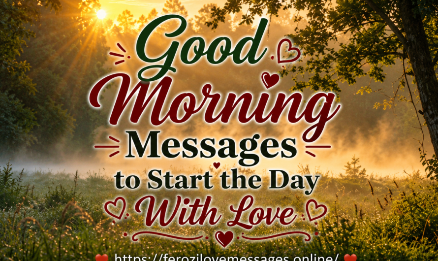 Good Morning Messages to Start the Day With Love