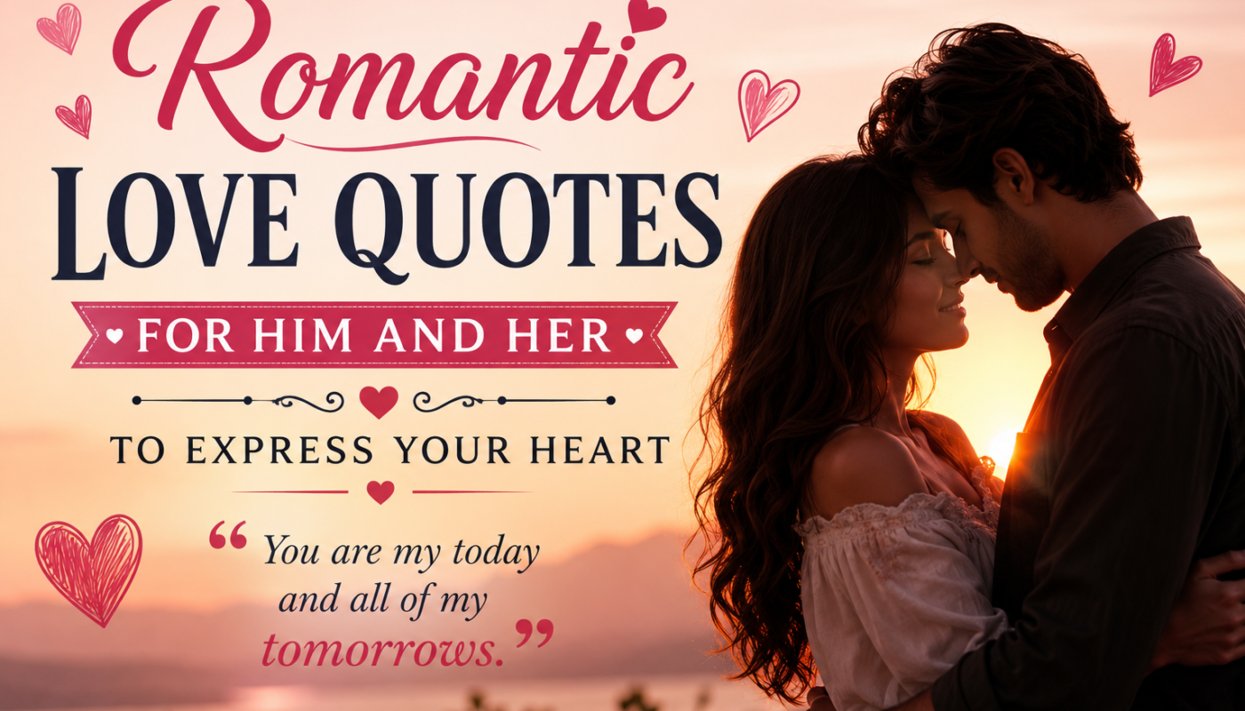 Romantic Love Quotes for Him and Her to Express Your Heart